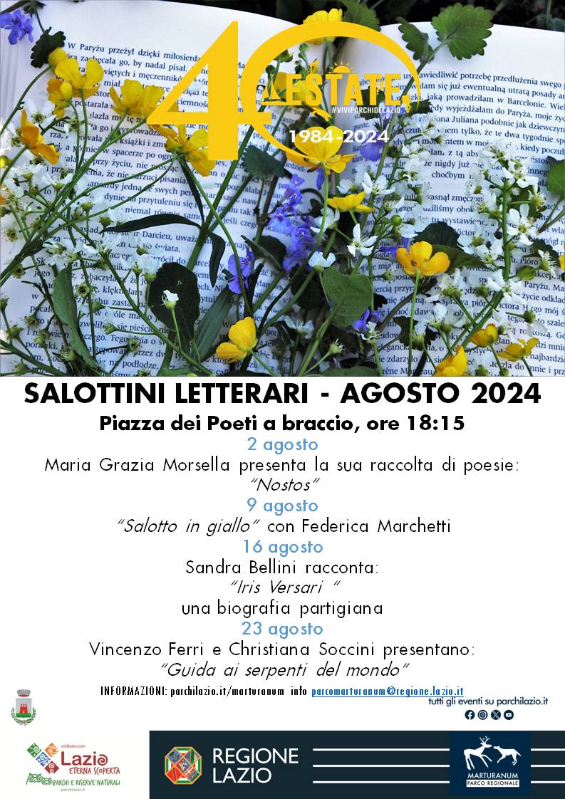 programma salottini letterari agosto 2024