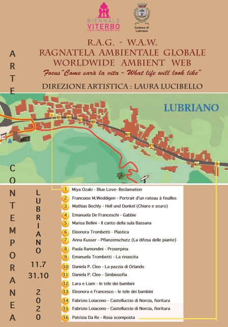 ARTE CONTEMPORANEA A LUBRIANO. Da Luglio ad Ottobre 2020