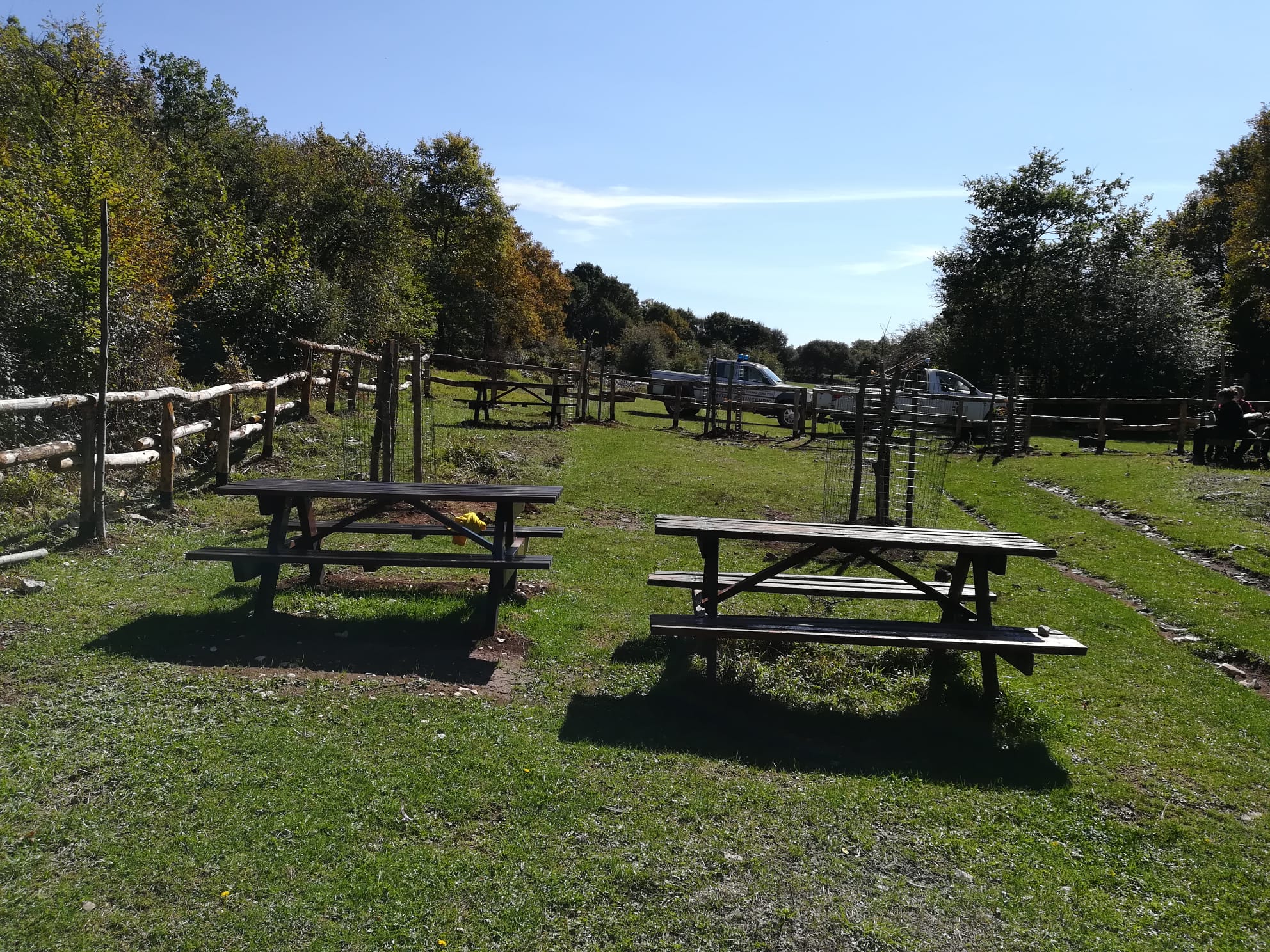 particolare dell'area di sosta di Nespolo 