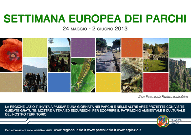 Settimana Europea dei Parchi 24 maggio – 2 giugno. Ecco il programma degli appuntamenti