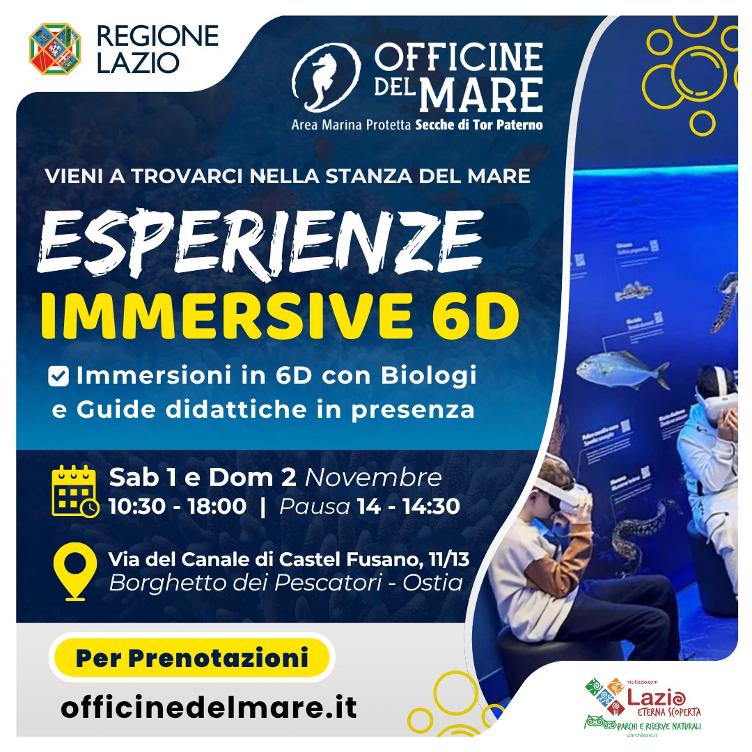 Esperienze Immersive in 6D presso le Officine del Mare