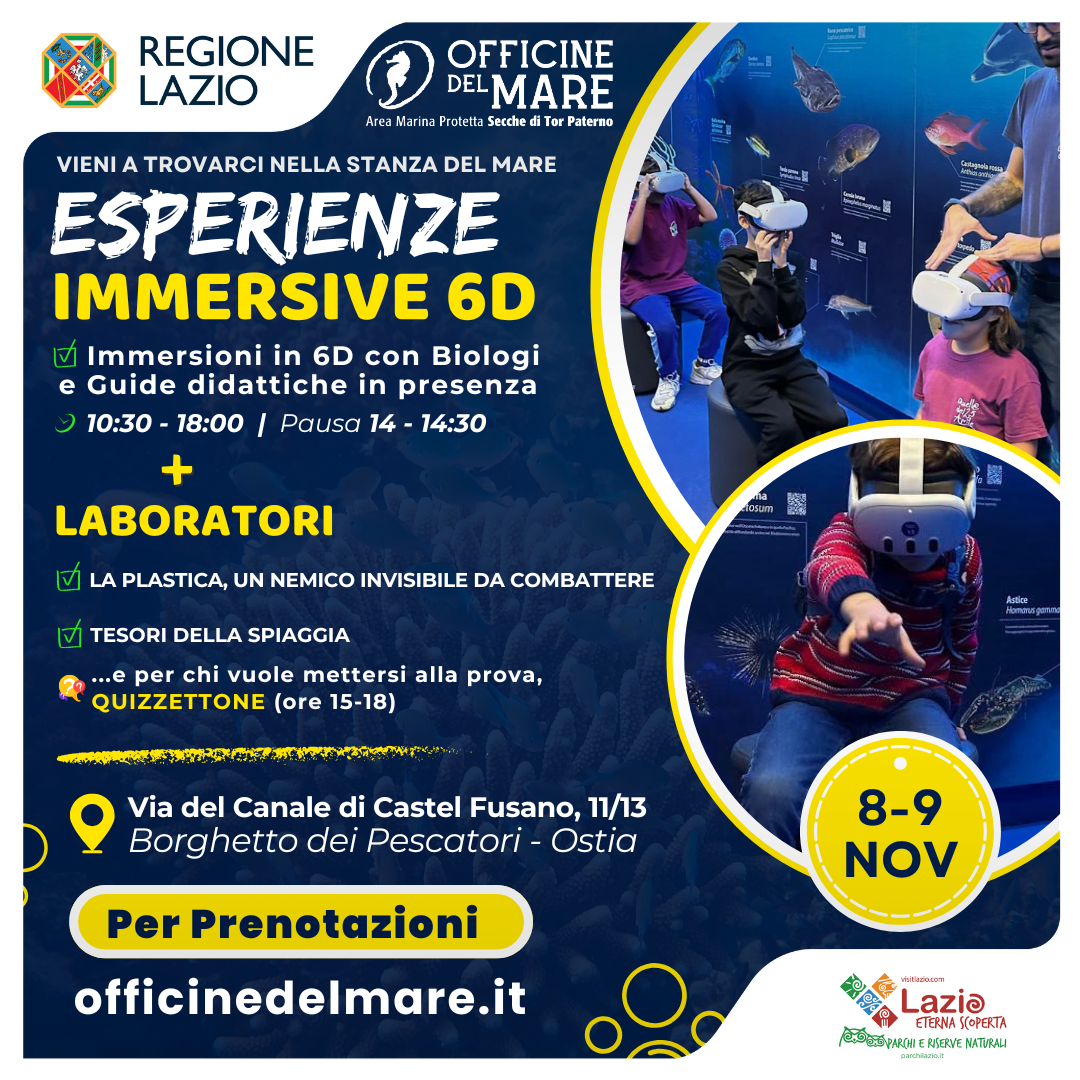 Esperienze Immersive in 6D presso le Officine del Mare