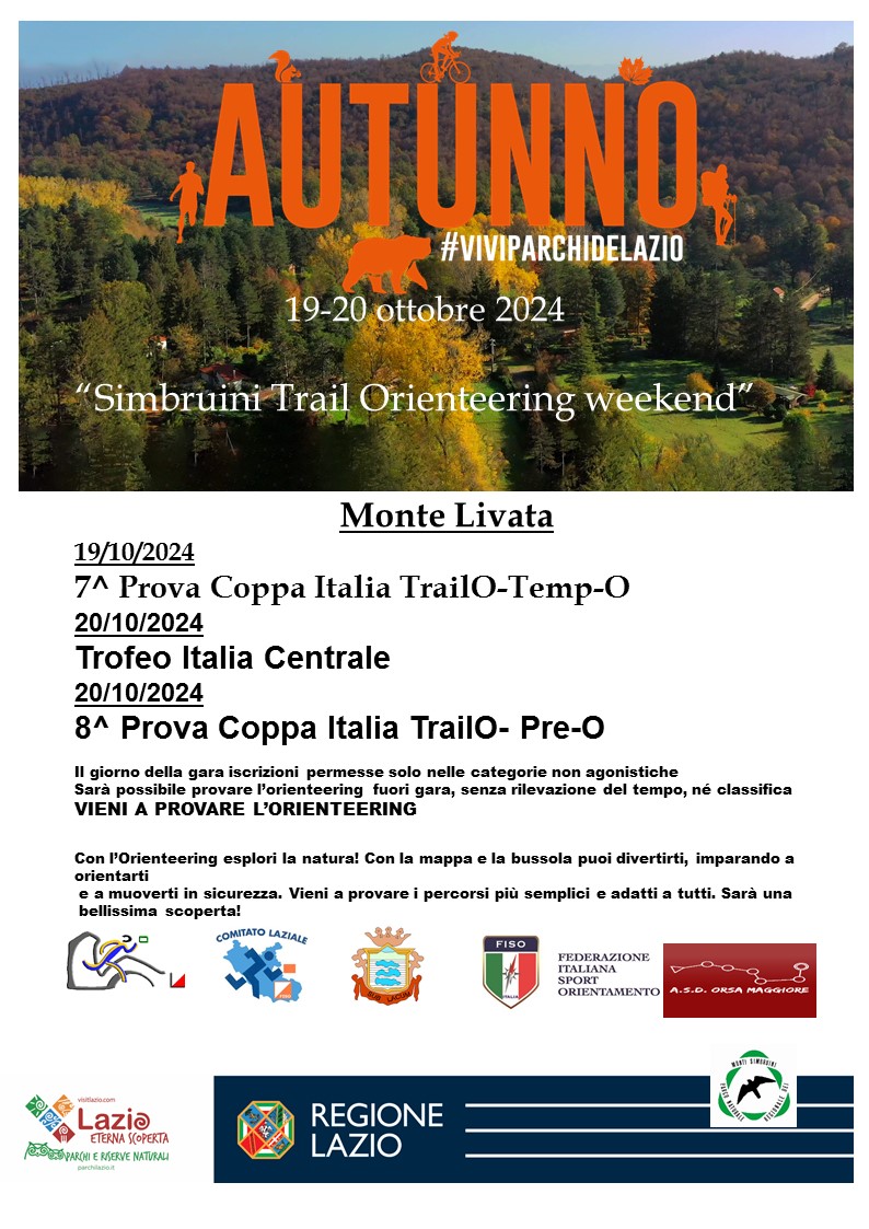 Simbruini Trail Orienteering weekend