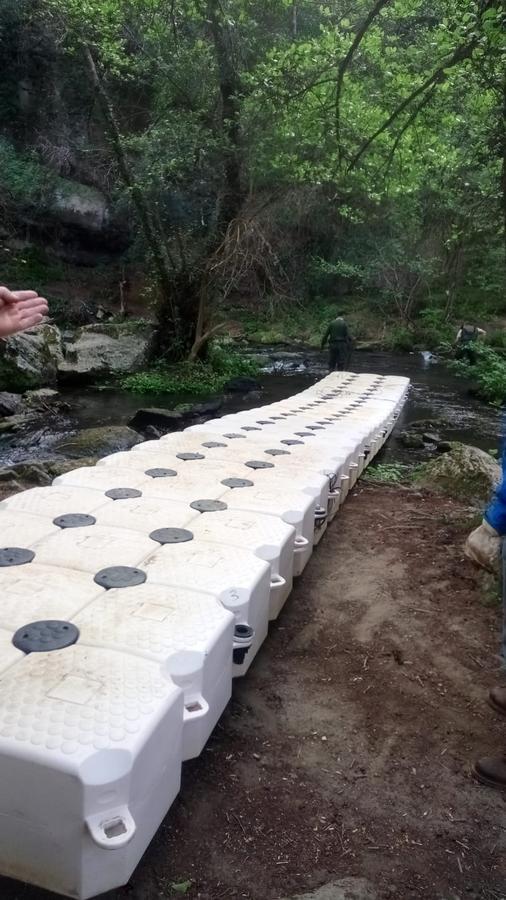 Rimossa la passerella galleggiante a Monte Gelato