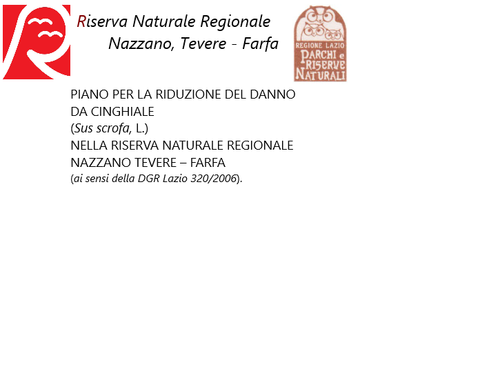 Piano per la riduzione del danno da Cinghiale nella Riserva Naturale Regionale Nazzano, Tevere-Farfa