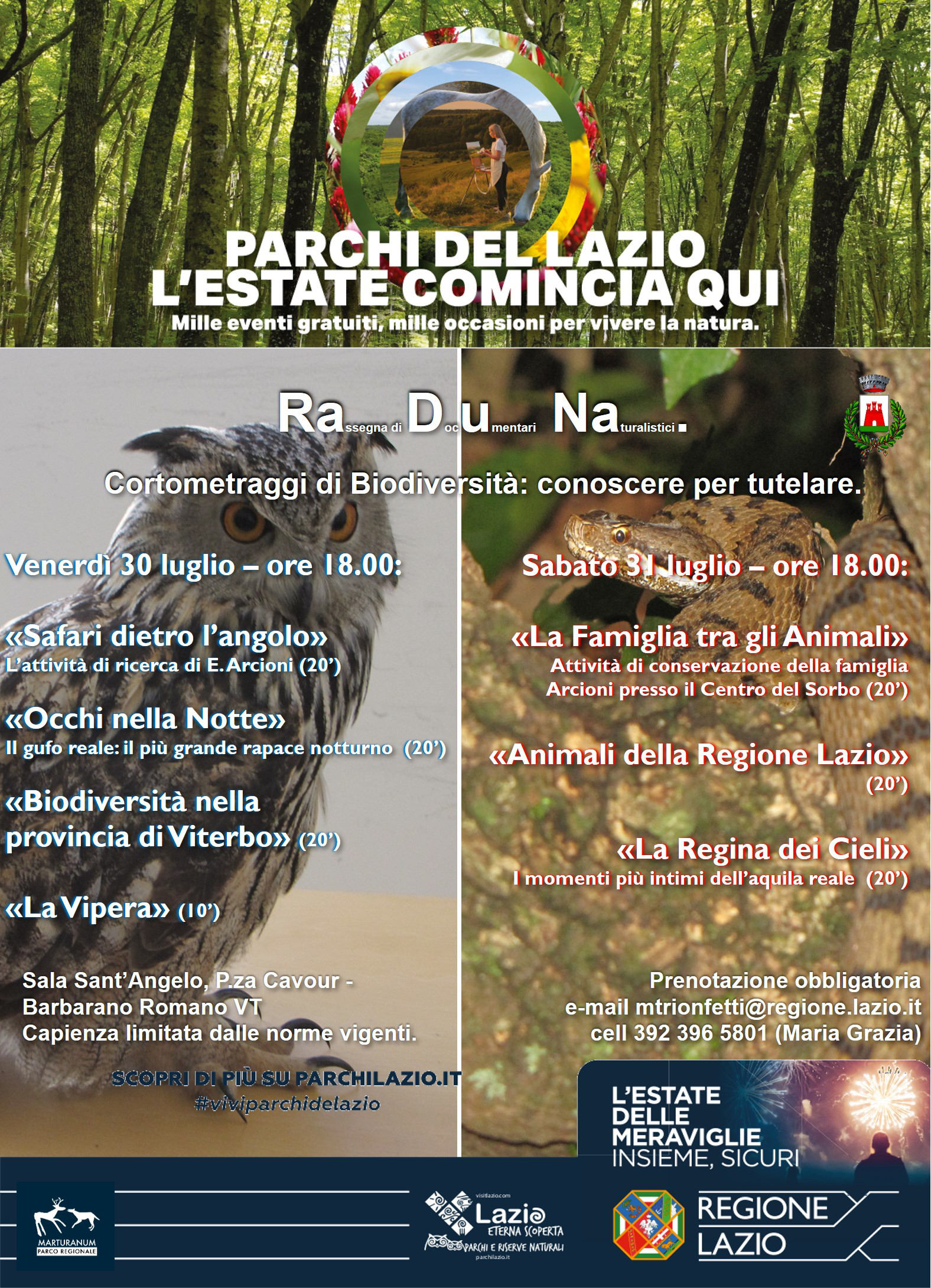 locandina/programma della manifestazione