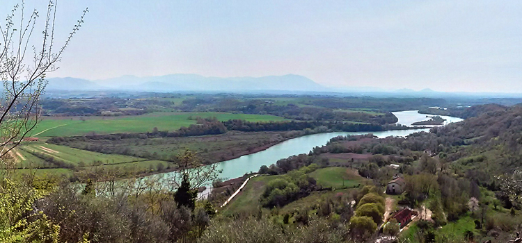 Panorama della Riserva Naturale Regionale Nazzano Tevere-Farfa