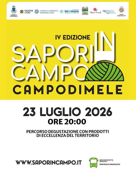 Sapori in Campo 2026: Campodimele celebra le eccellenze del territorio con la IV edizione della manifestazione