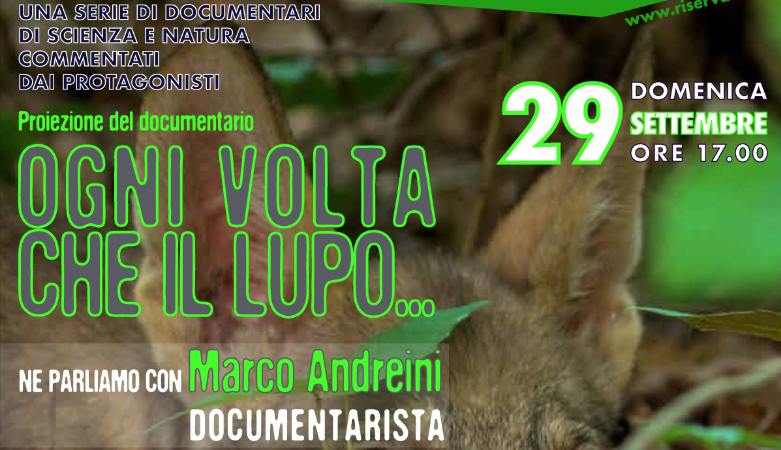 Cineforum con la Natura: secondo appuntamento a Viterbo con il documentario "Ogni volta che il lupo"