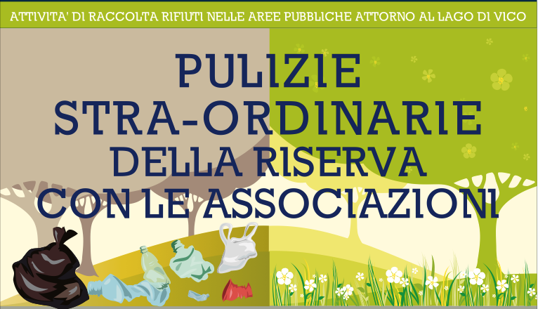 Pulizie stra-ordinarie nella Riserva Lago di Vico