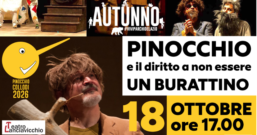 Pinocchio: uno spettacolo teatrale per tutti nel programma delle iniziative dell'Ente Monti Cimini