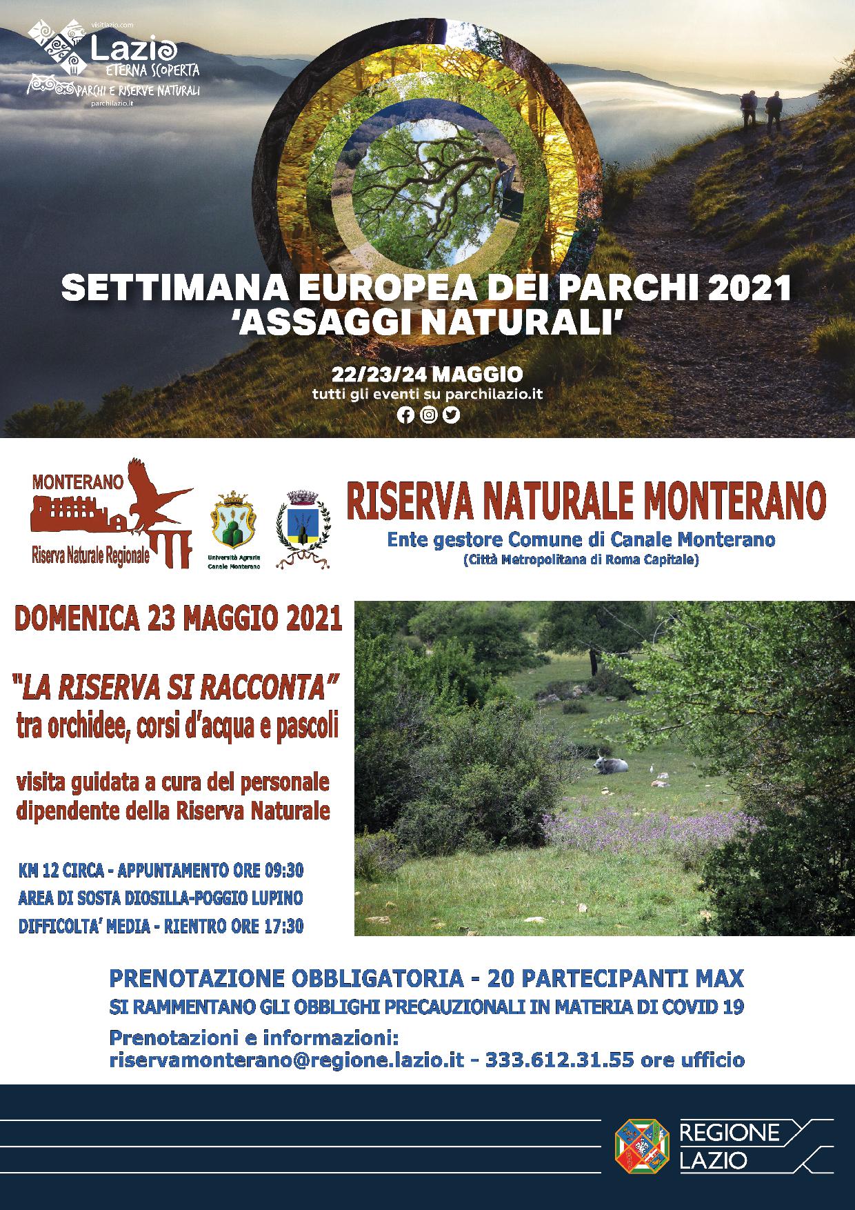 riserva monterano settimana europea dei parchi 2021