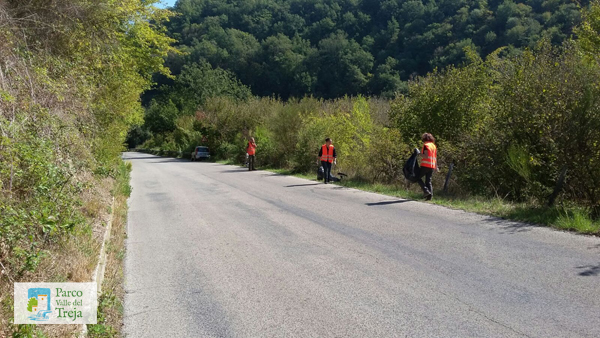 Pulizia delle strade del Parco