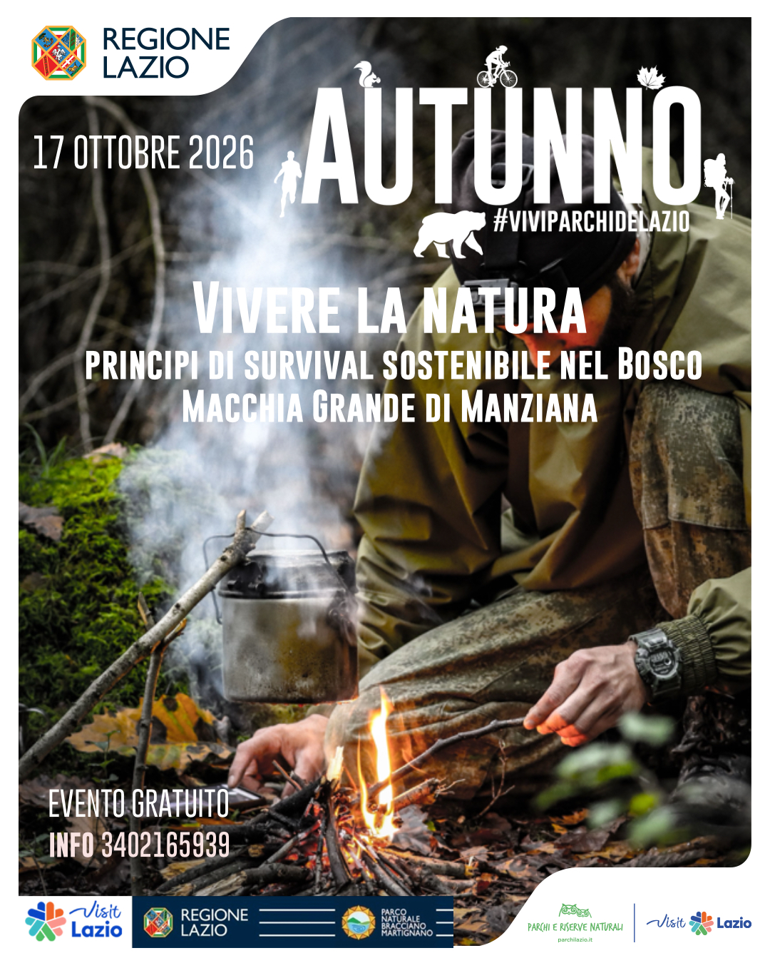 Vivere la natura: principi di survival sostenibile nel Bosco Macchia Grande di Manziana - TESORI NATURALI 2026