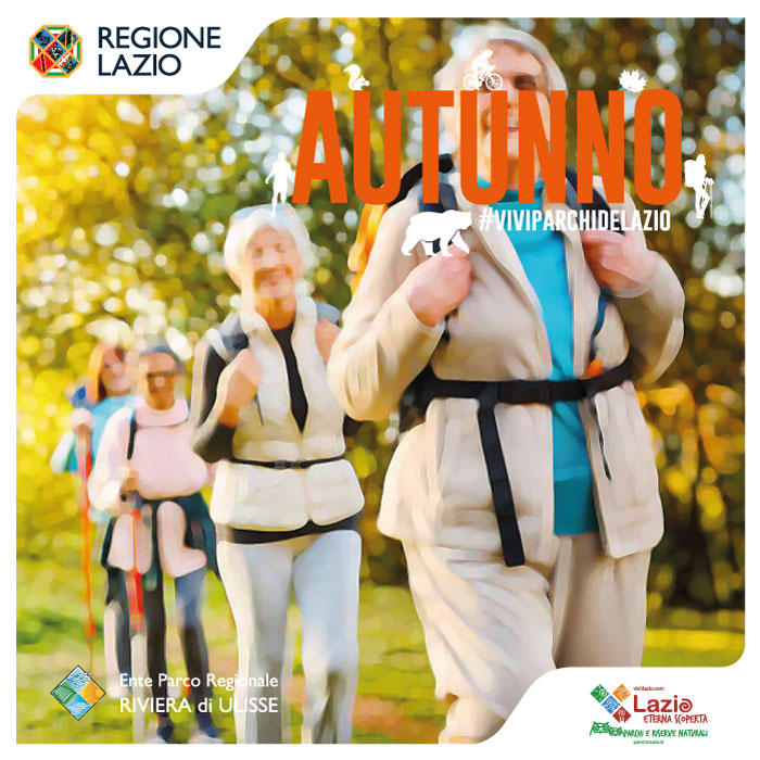 La terza età a passeggio nel parco