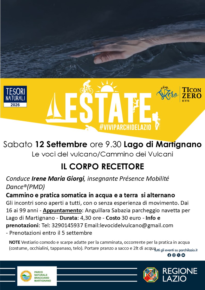 Le voci del vulcano - IL CORPO RECETTORE- TESORI NATURALI 2026