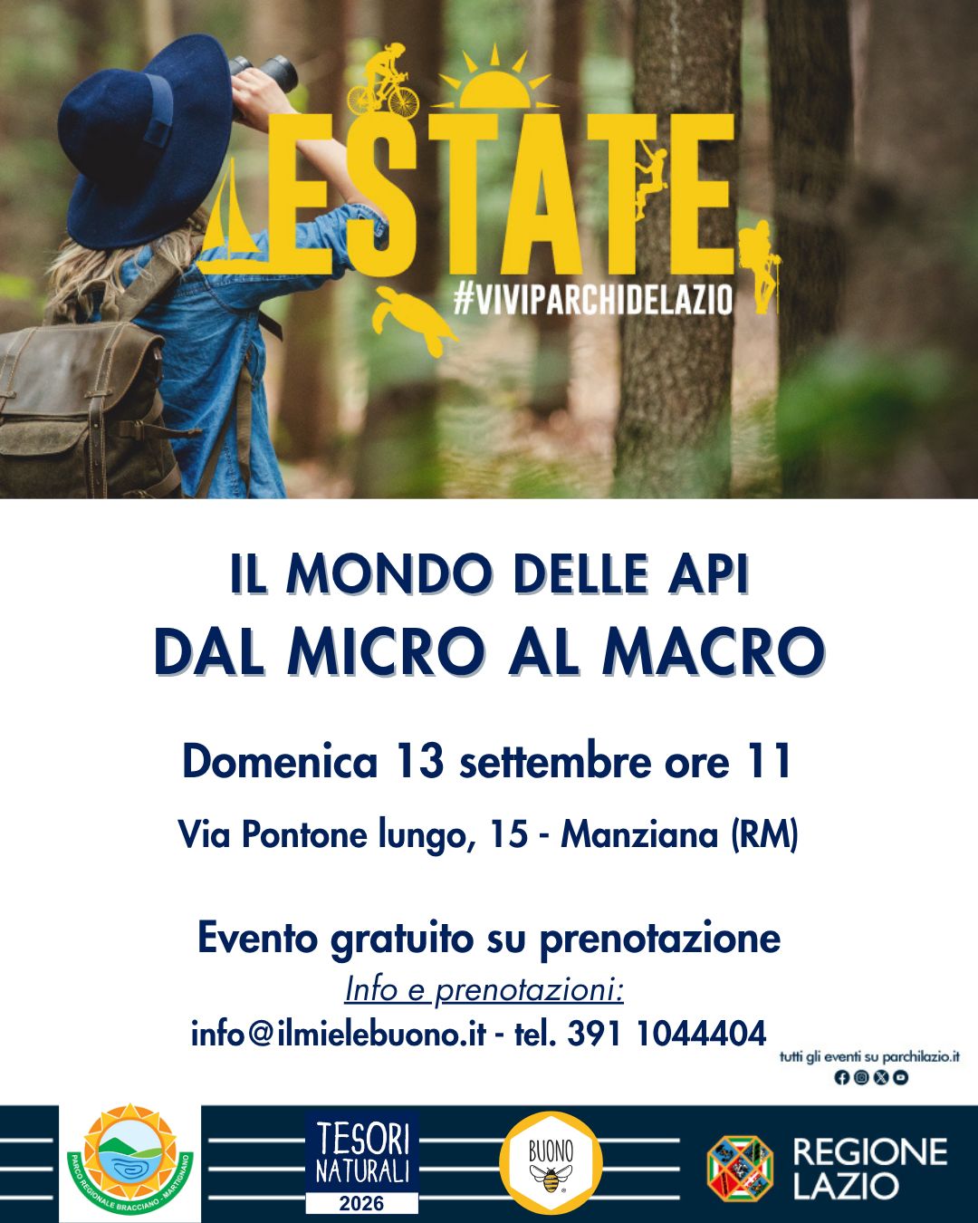 Il mondo delle api - Dal micro al macro- TESORI NATURALI 2026