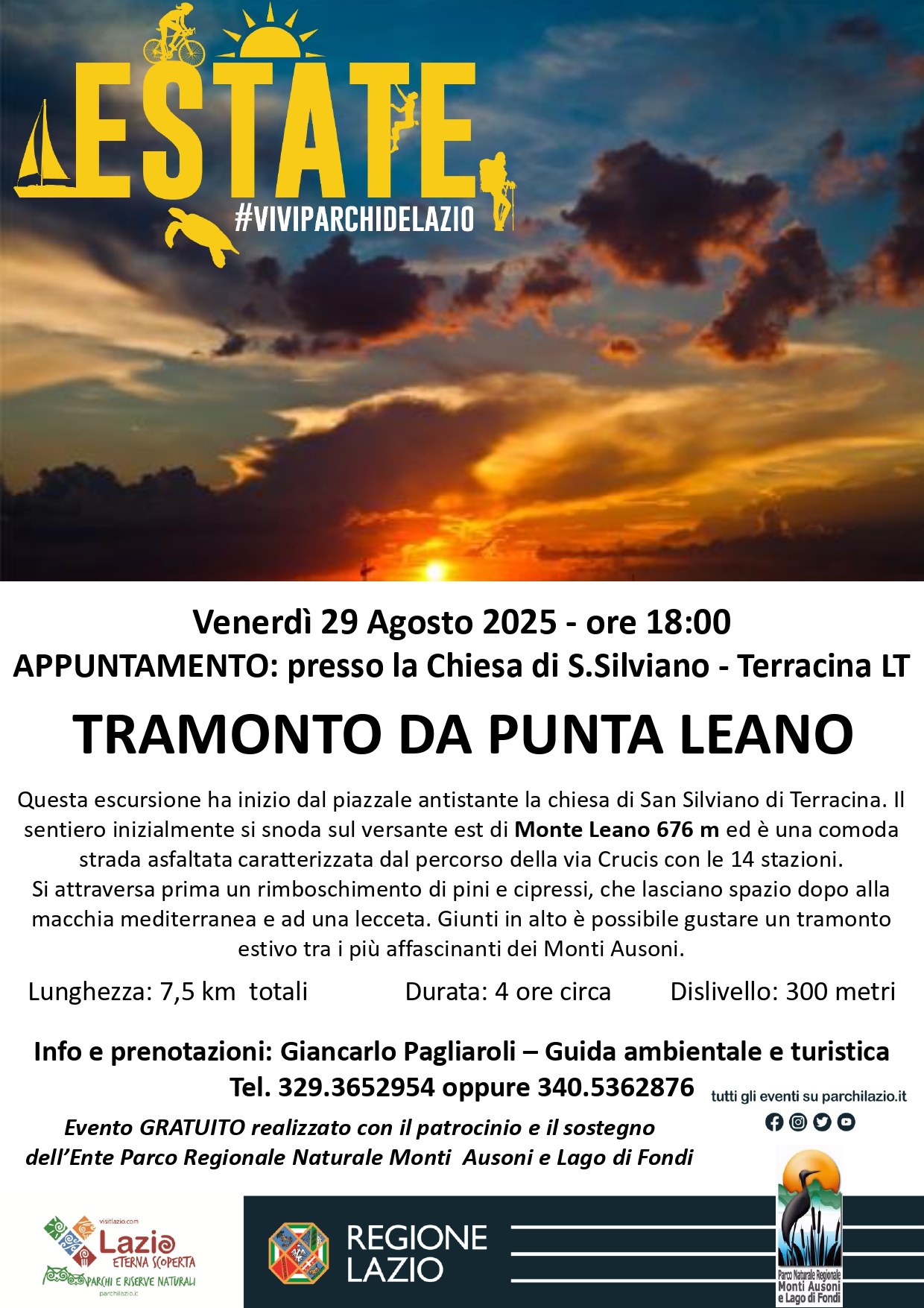 Tramonto da Punta Leano