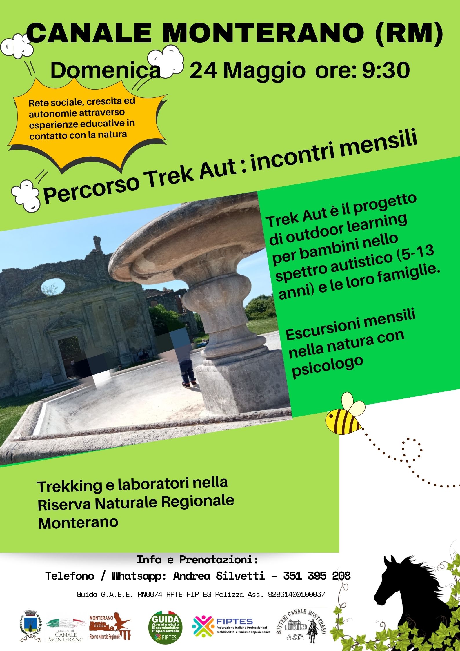 Al via "Trek Aut": natura, inclusione e crescita personale nella Riserva Naturale Regionale Monterano