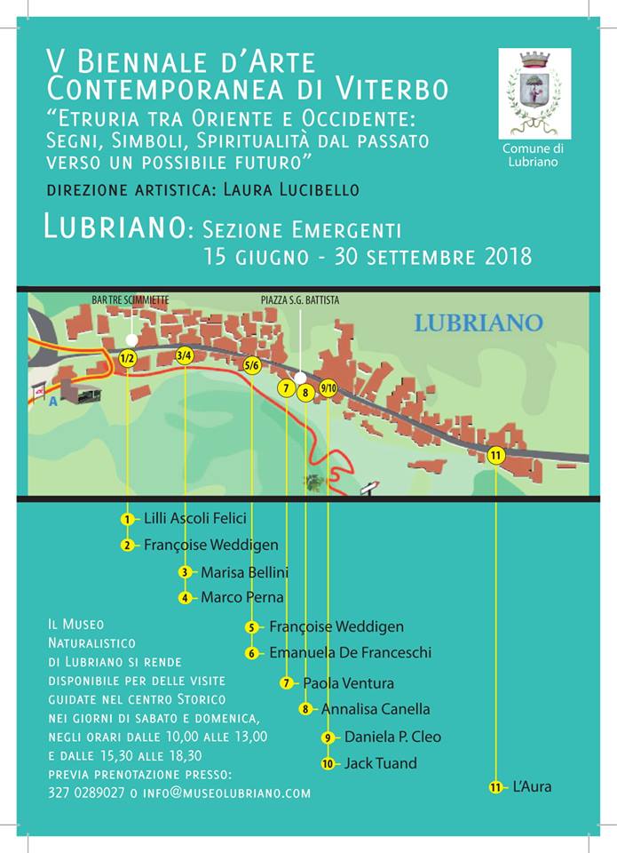 Locandina V Biennale d'Arte Contemporanea Lubriano