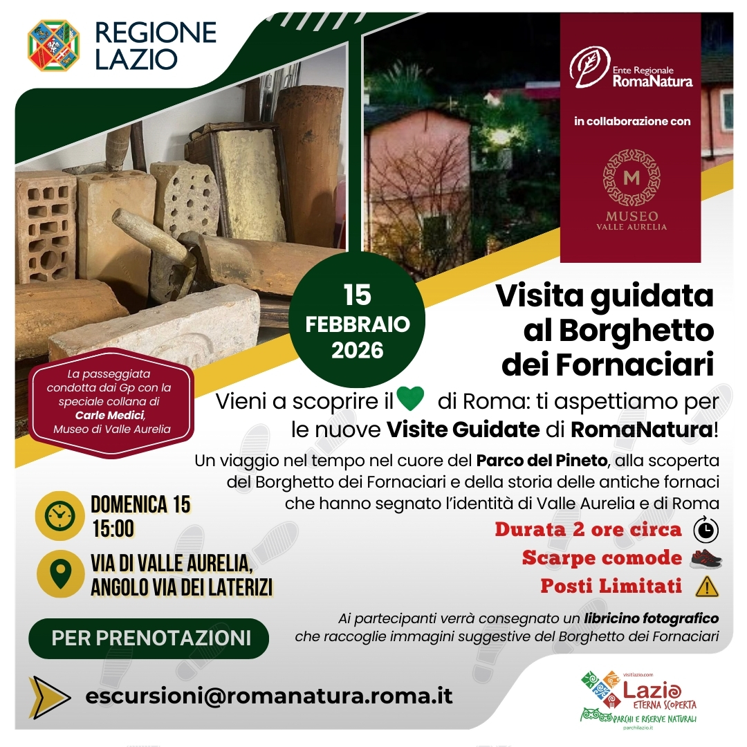 Visita guidata al Borghetto dei Fornaciari – Storia e memoria nel cuore del Parco del Pineto