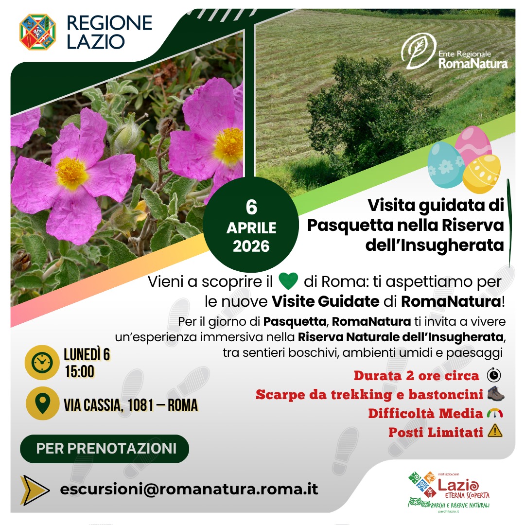 Visita guidata di Pasquetta – Alla scoperta dell'Insugherata con i GuardiaParco di RomaNatura