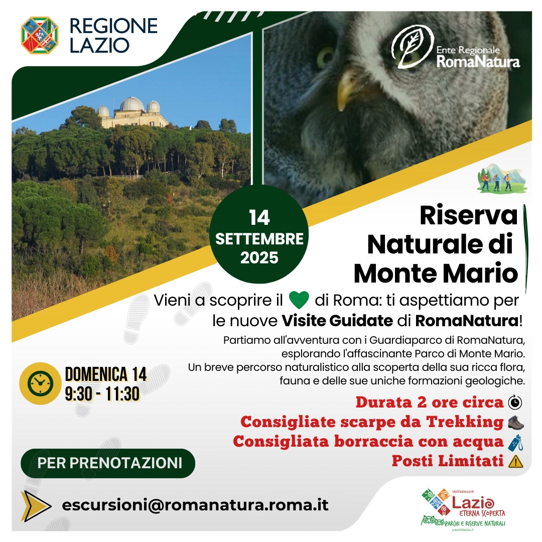 Passeggiata tra i sentieri panoramici del Parco di Monte Mario