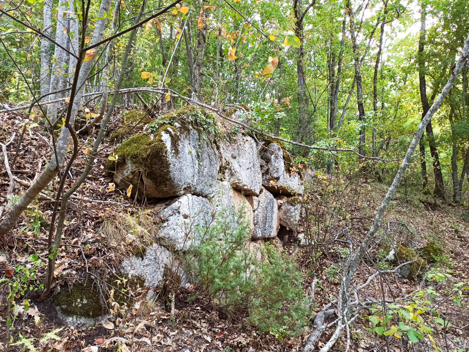 Mura poligonali presso Bocca di Teve