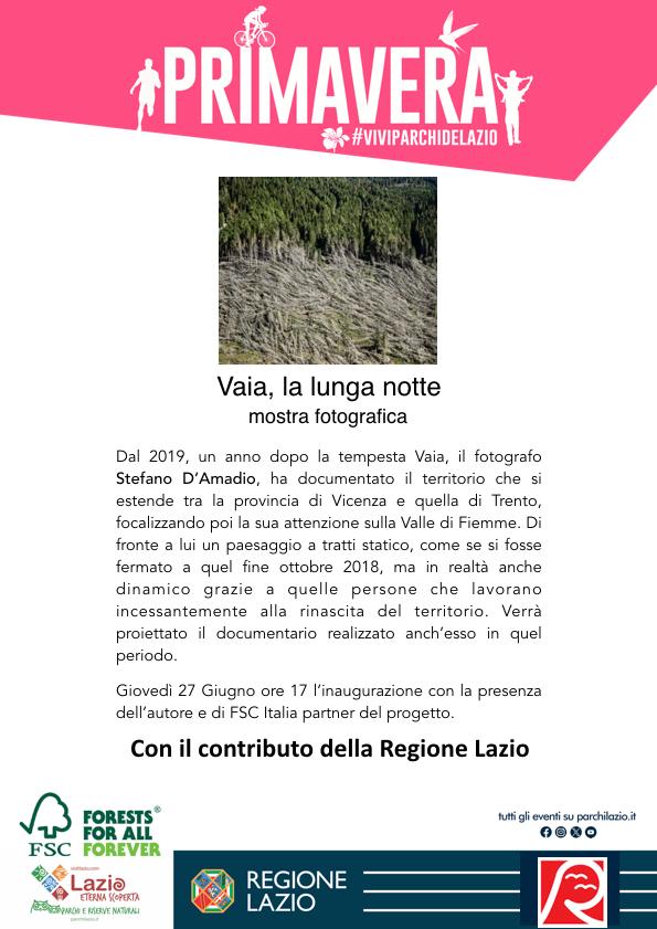 Mostra fotografica e documentario su Vaia Tempesta e sugli uccelli della Riserva