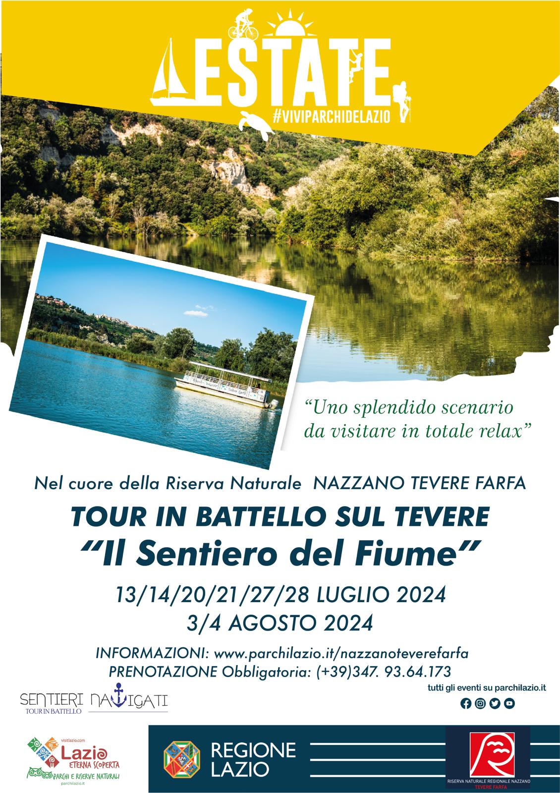 ESTATE DELLE MERAVIGLIE 2024 - TOUR IN BATTELLO SUL TEVERE